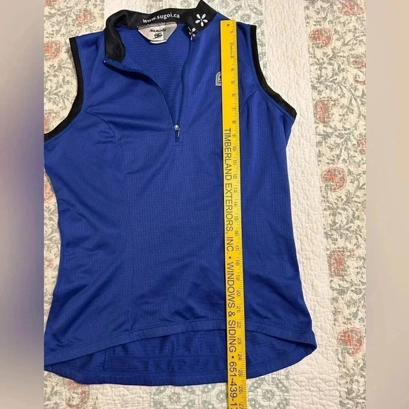 SUGOI Blue & Black Versa Running/Cycling Vest Sz L Measurements in pics - Picture 7 of 8